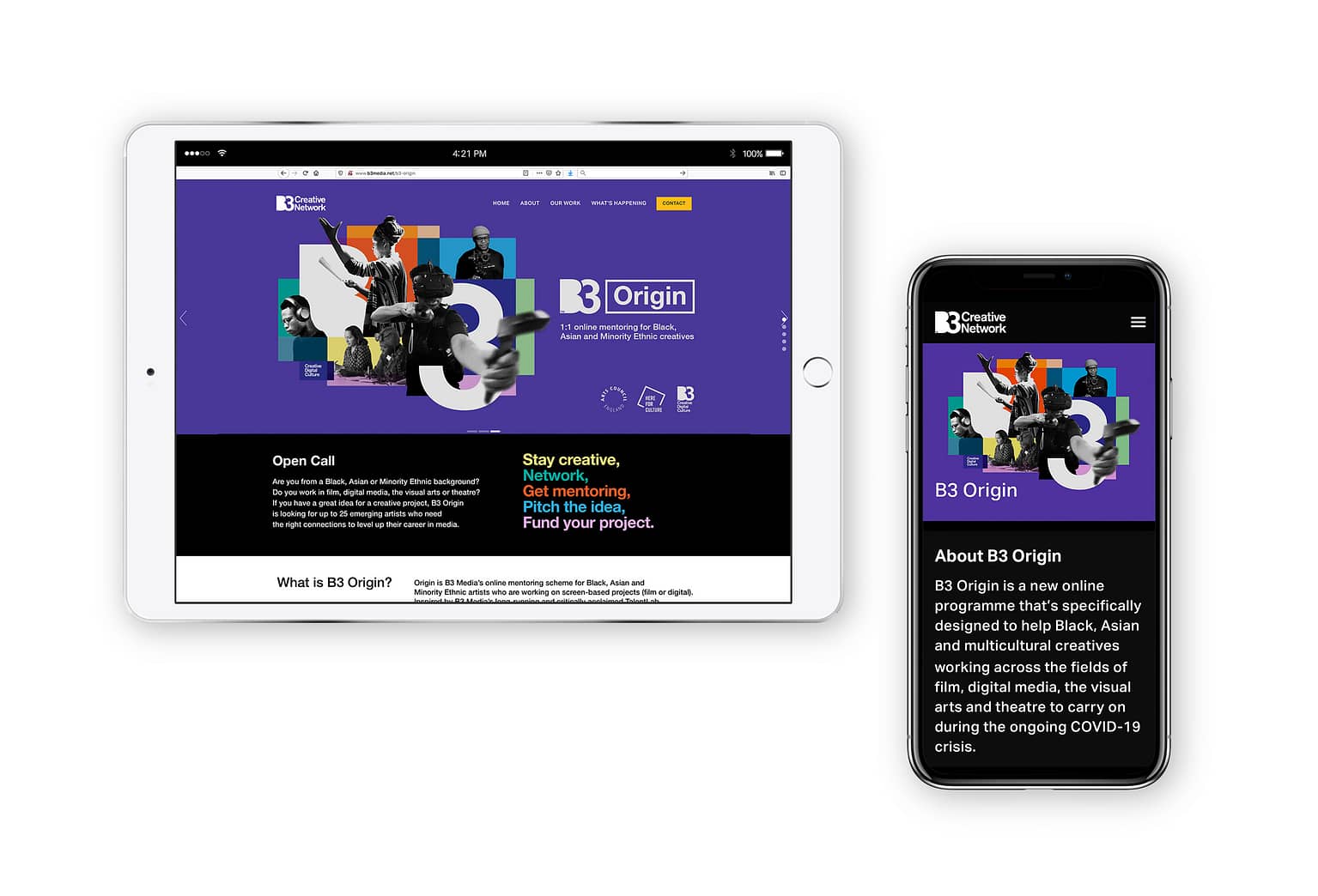 B3 Origin - Website